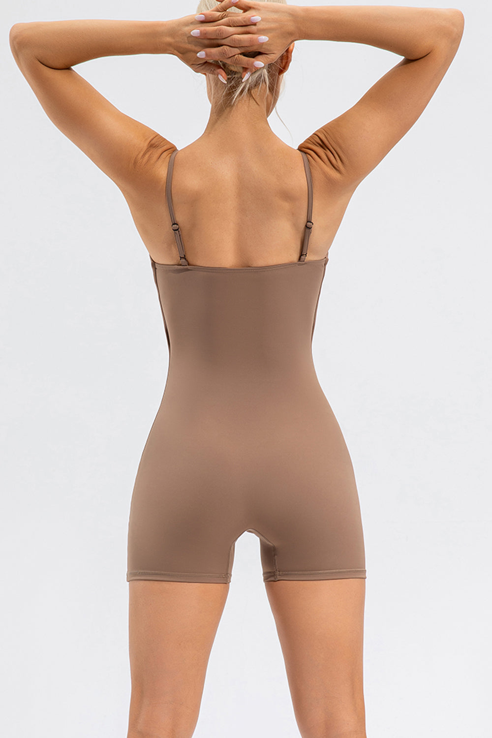 Spaghetti Strap Round Neck Romper - Siennasass