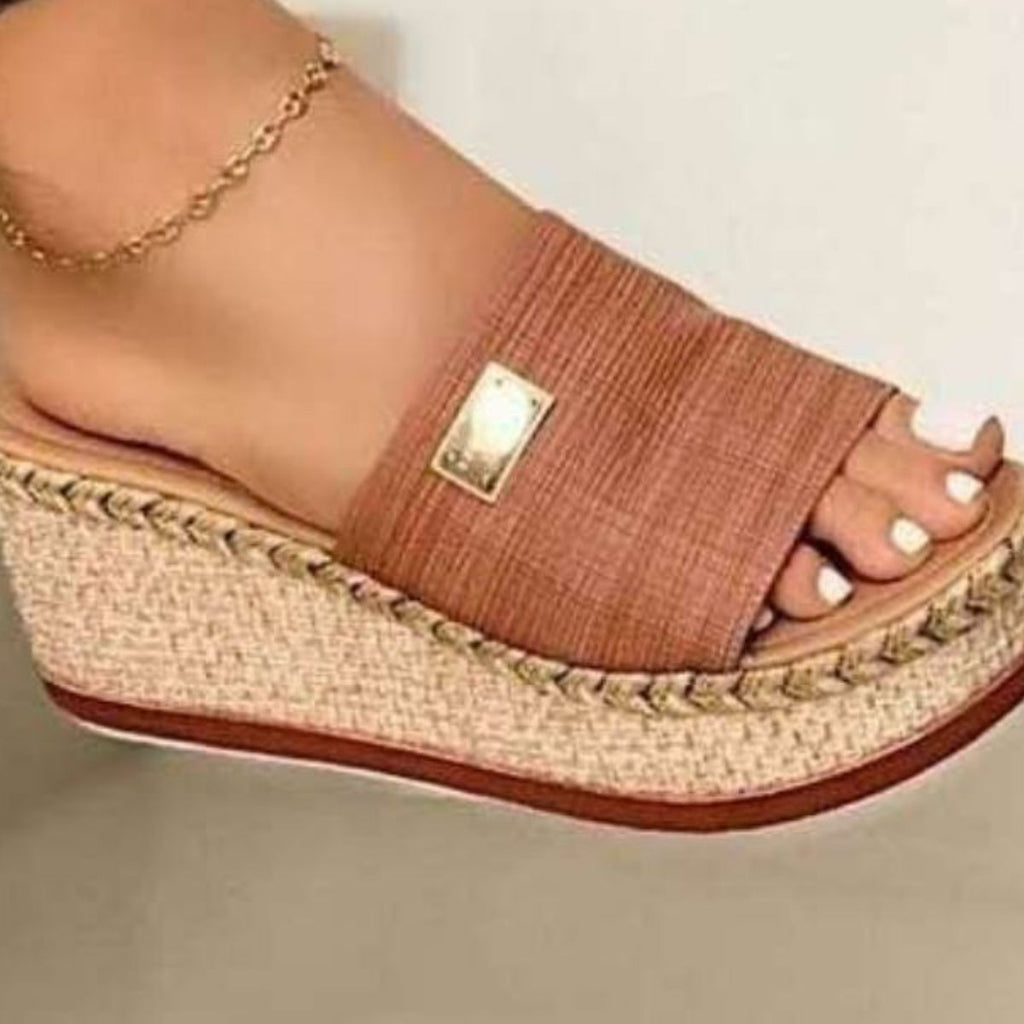 PU Leather Open Toe Sandals - Siennasass