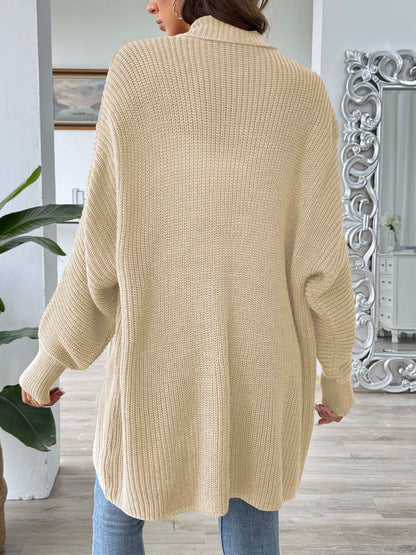 Open Front Long Sleeve Cardigan - Siennasass