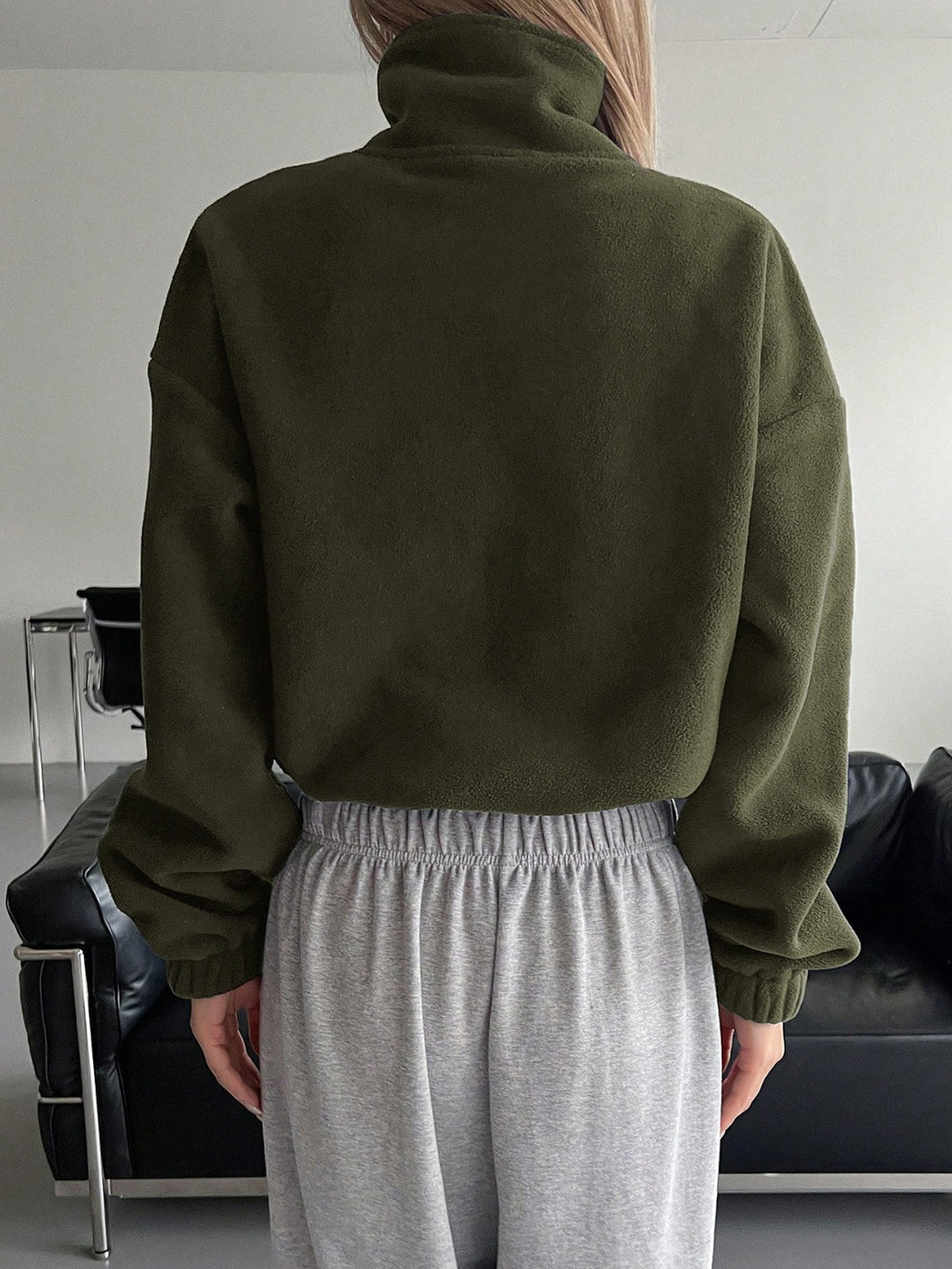 Honey Zip Up Long Sleeve Cropped Jacket - Siennasass