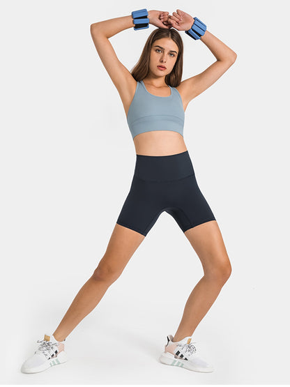 Double Take Round Neck Racerback Cropped Tank - Siennasass