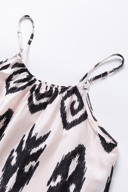 Printed Spaghetti Strap Cami Dress - Siennasass