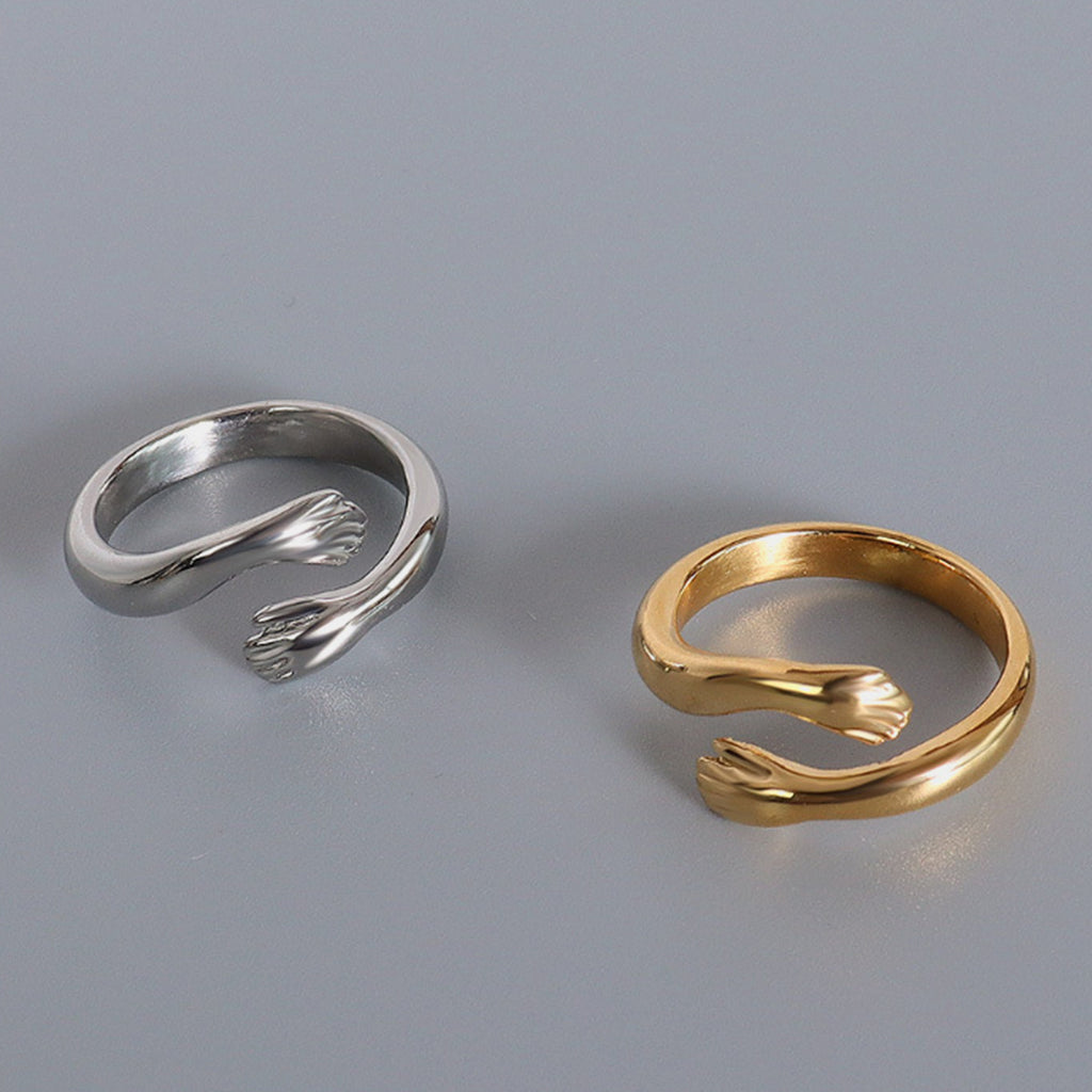 Titanium Steel Hug Bypass Ring - Siennasass