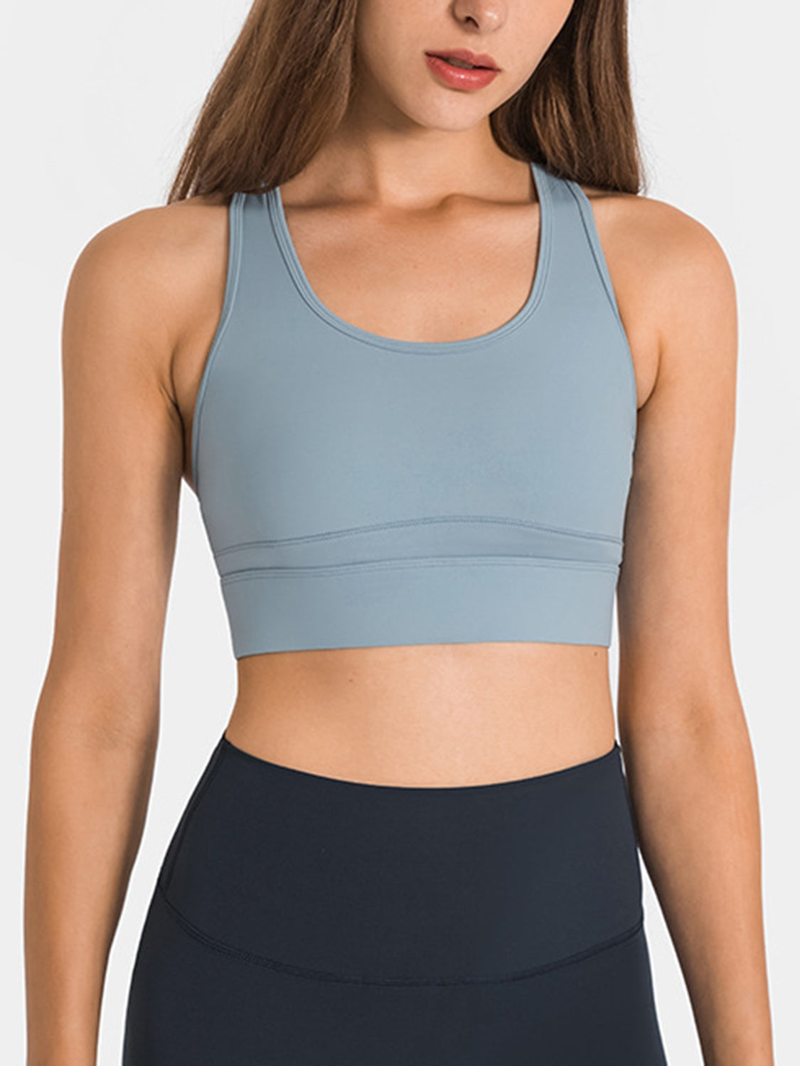 Double Take Round Neck Racerback Cropped Tank - Siennasass