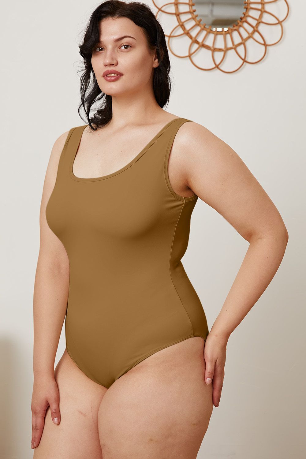 Basic Bae Full Size Square Neck Sleeveless Bodysuit - Siennasass