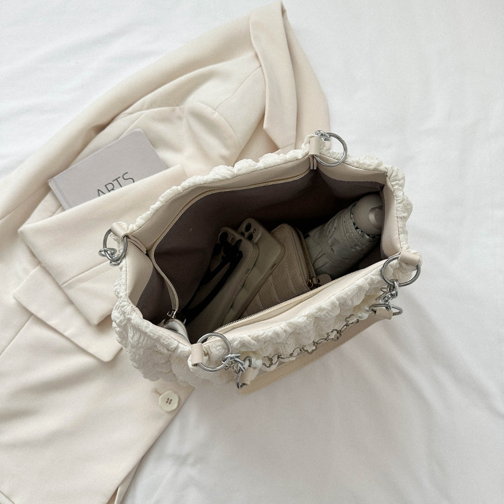 Bubble Textured Tote Bag - Siennasass