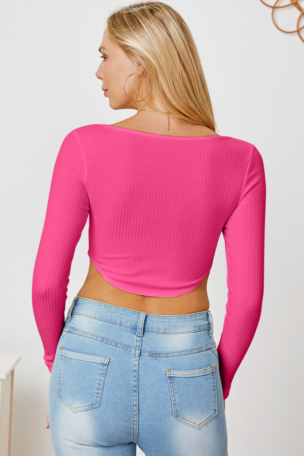 Ribbed Long Sleeve T-Shirt - Siennasass