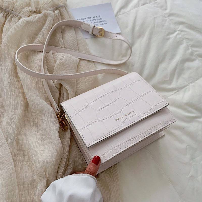 Schultertasche, modisch, kleine quadratische Tasche