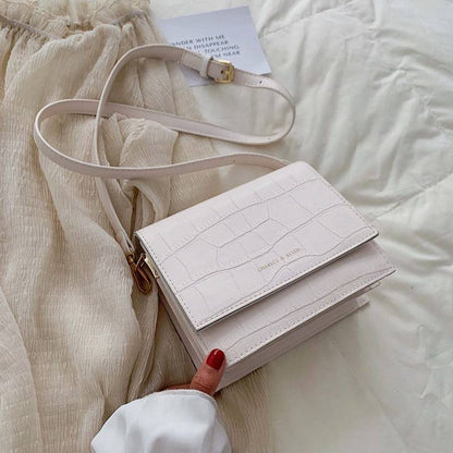 Schultertasche, modisch, kleine quadratische Tasche