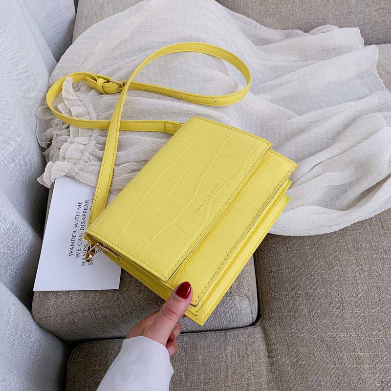Schultertasche, modisch, kleine quadratische Tasche