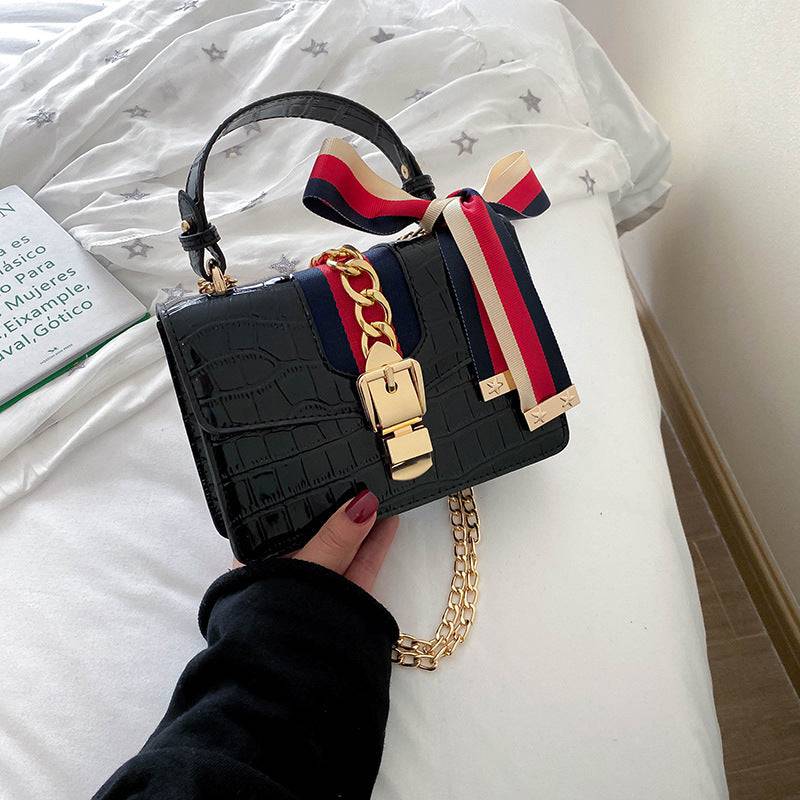 Tragbare kleine quadratische Tasche mit Steinmuster-Temperament