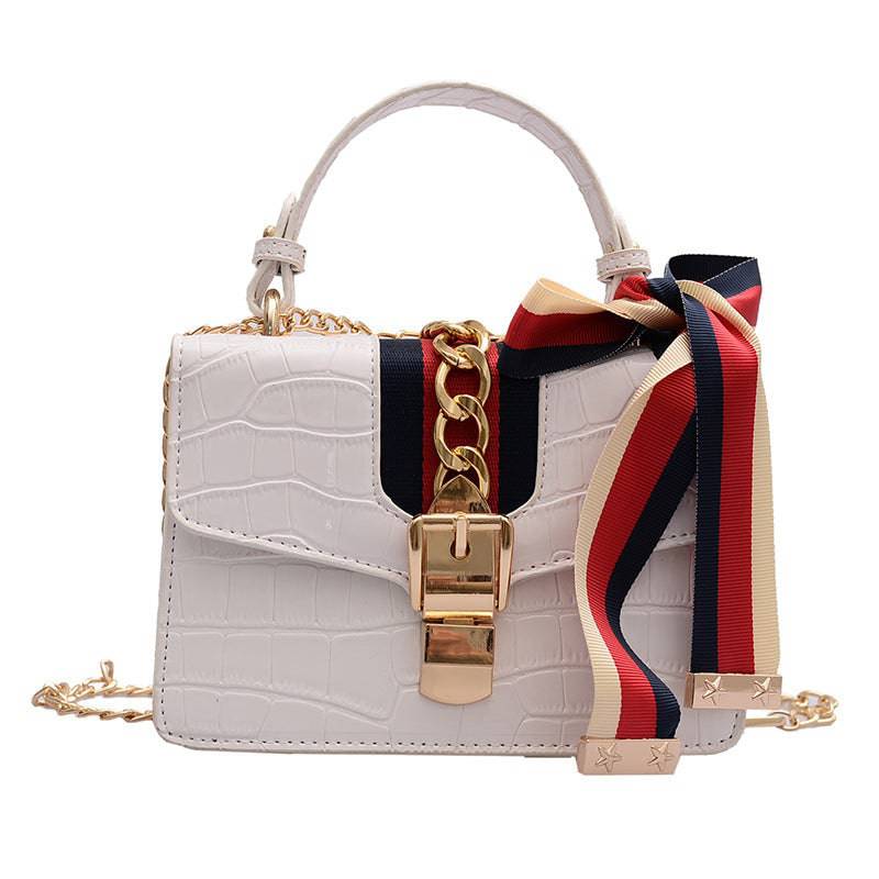Tragbare kleine quadratische Tasche mit Steinmuster-Temperament