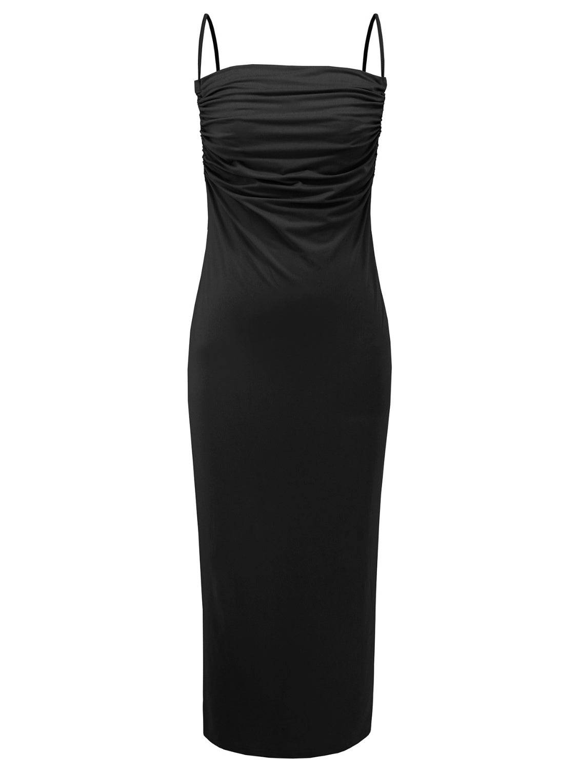 Backless Cowl Neck Sleeveless Cami Dress - Siennasass