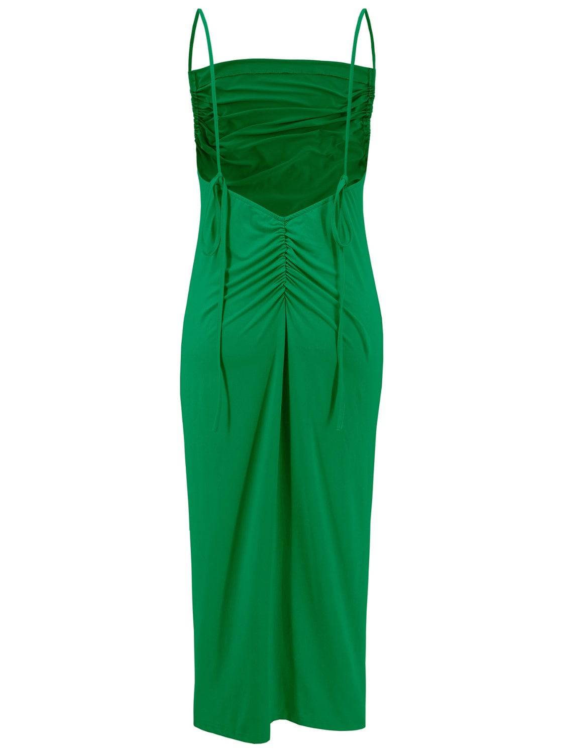 Backless Cowl Neck Sleeveless Cami Dress - Siennasass