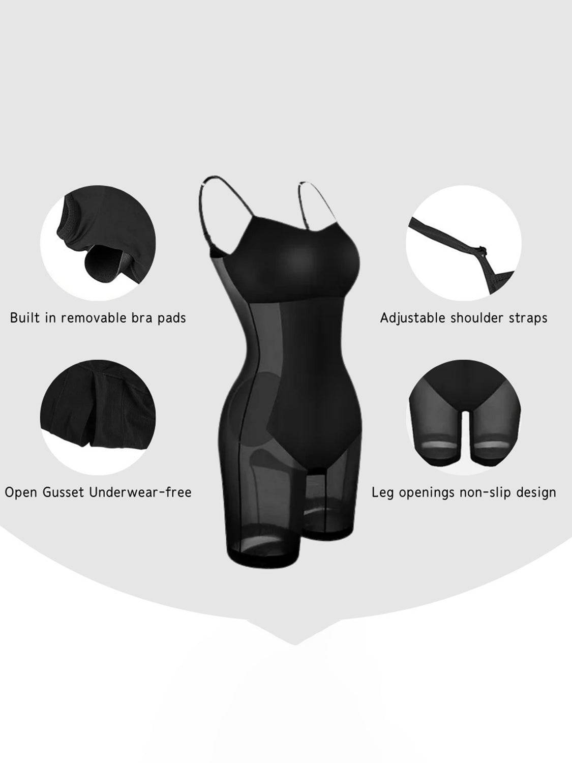 Ärmelloses Maxikleid „Basic Bae“ mit integrierter Shapewear