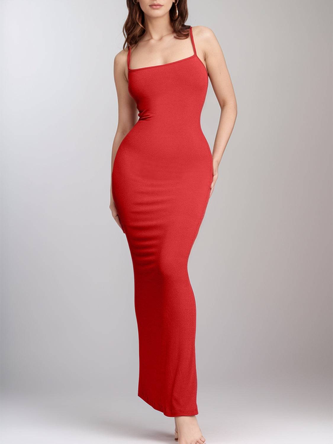Ärmelloses Maxikleid „Basic Bae“ mit integrierter Shapewear