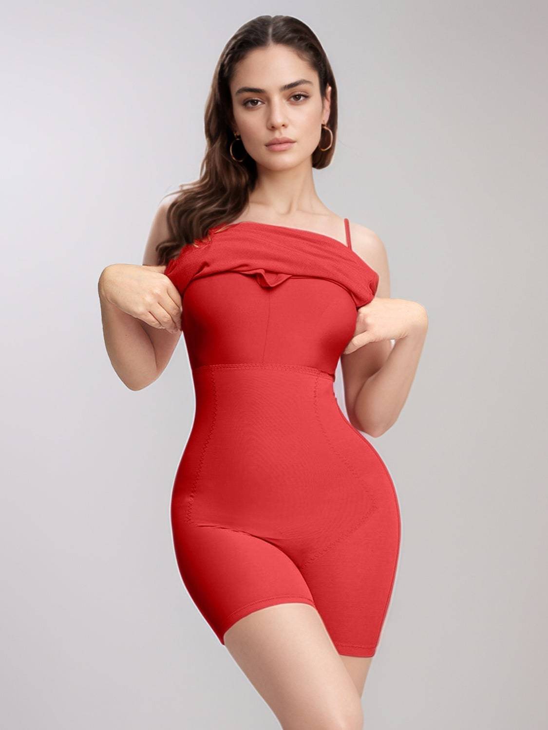 Ärmelloses Maxikleid „Basic Bae“ mit integrierter Shapewear