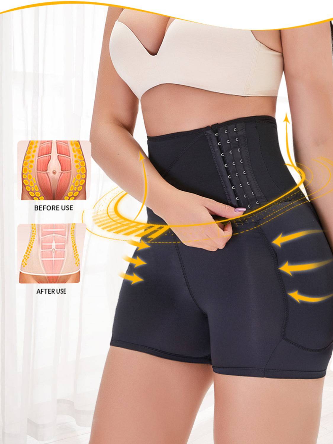 Full Size Hook and eye Shaping Shorts - Siennasass
