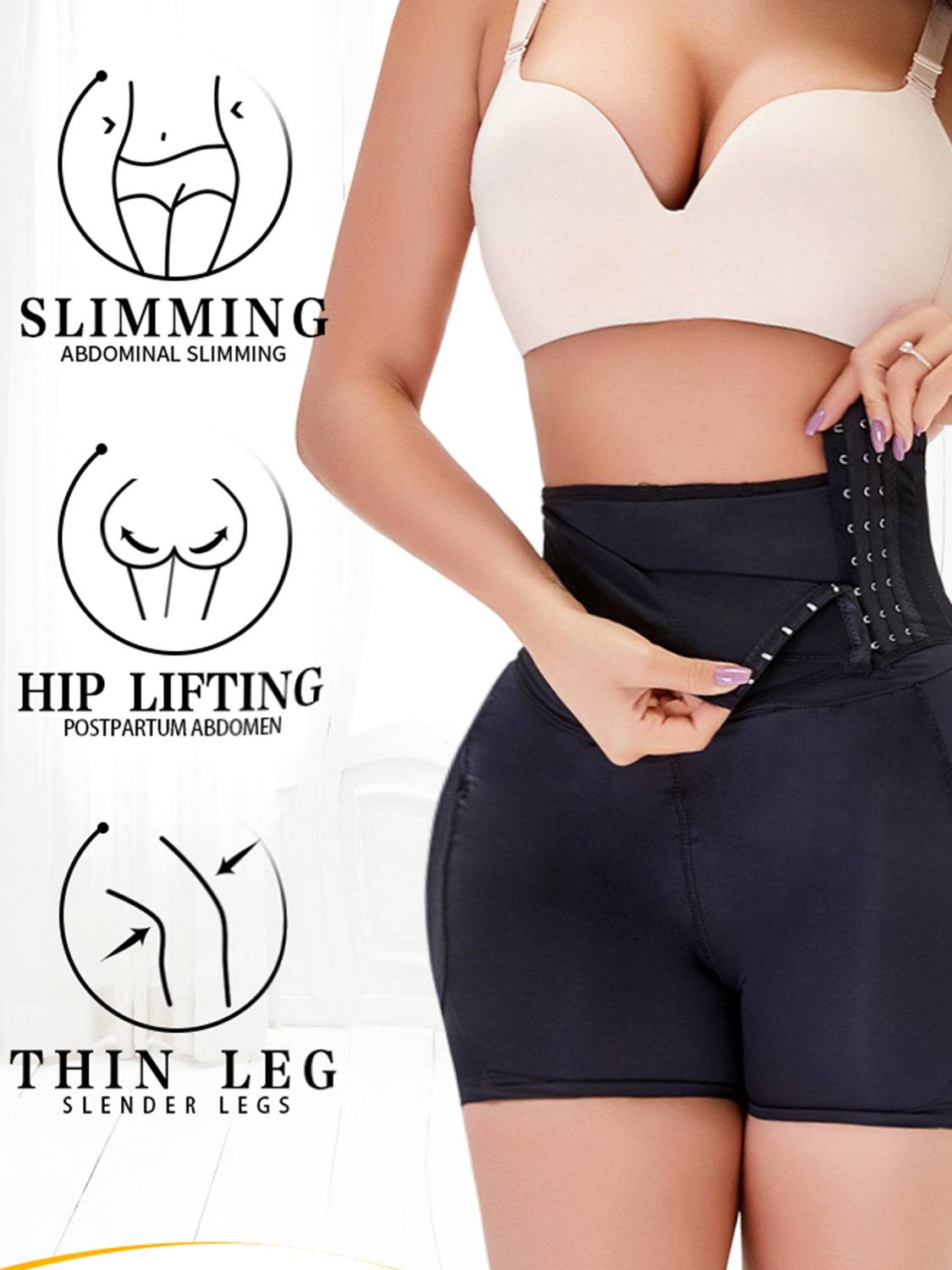 Full Size Hook and eye Shaping Shorts - Siennasass