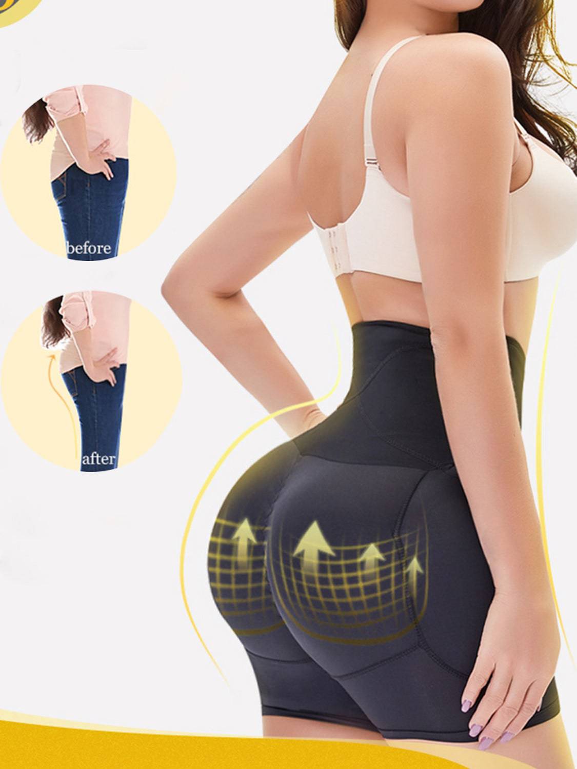 Full Size Hook and eye Shaping Shorts - Siennasass