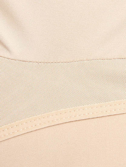 Full Size Zip Up Lace Detail Long Sleeve Shapewear - Siennasass