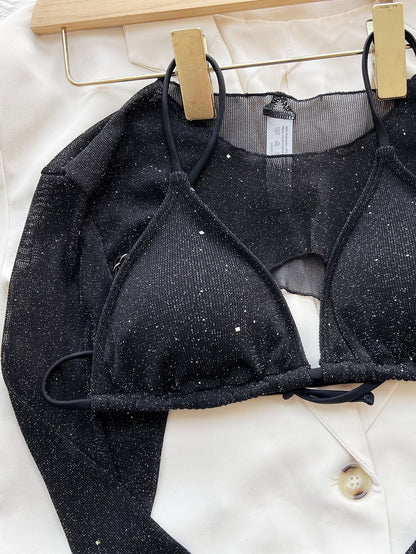 Glitter Three-Piece Swim Set - Siennasass