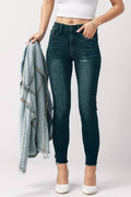 Mid-Rise Waist Skinny Jeans with Pockets - Siennasass