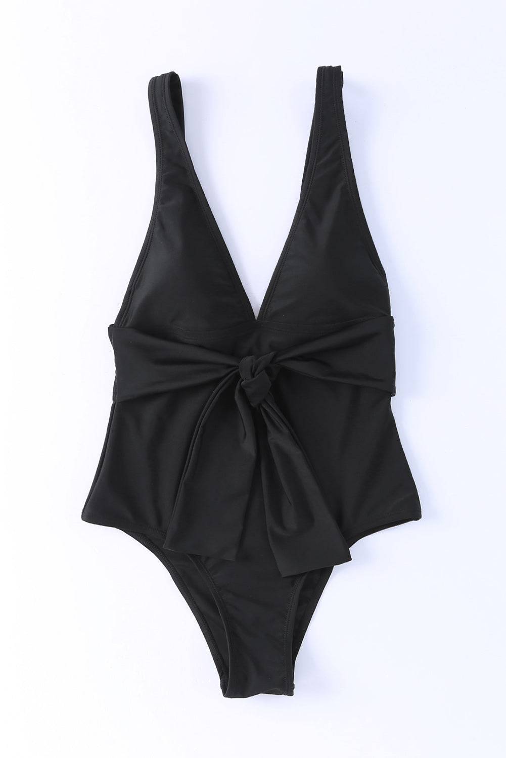 Plunge Wide Strap One-Piece Swimwear - Siennasass