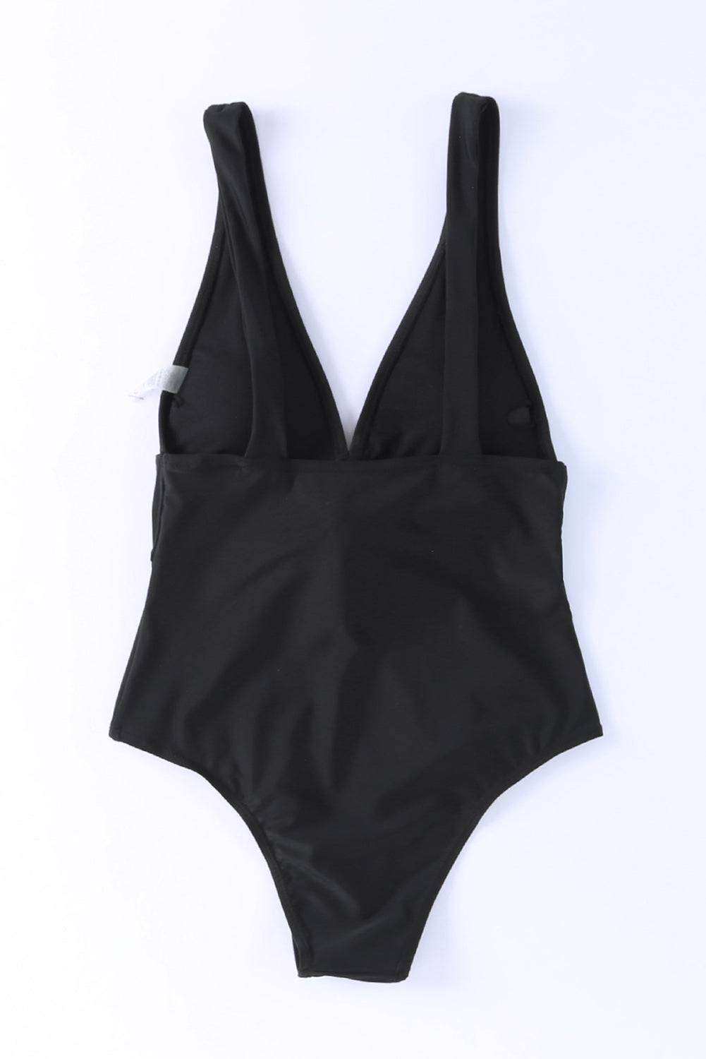 Plunge Wide Strap One-Piece Swimwear - Siennasass