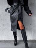 Tied High Waist Skirt - Siennasass