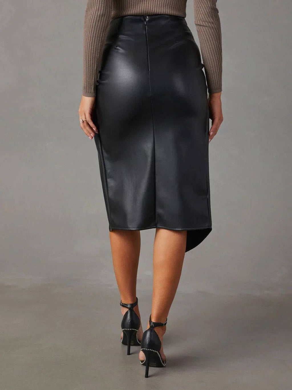 Twist Detail High Waist Skirt - Siennasass