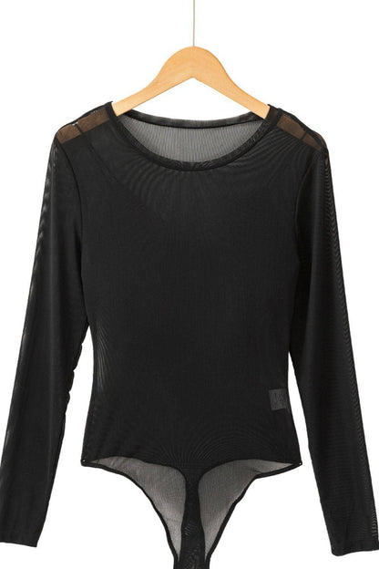Set aus Camisole mit V-Ausschnitt und langärmligem Bodysuit mit Rundhalsausschnitt