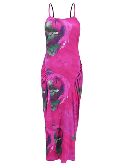 Printed Spaghetti Strap Cami Dress - Siennasass