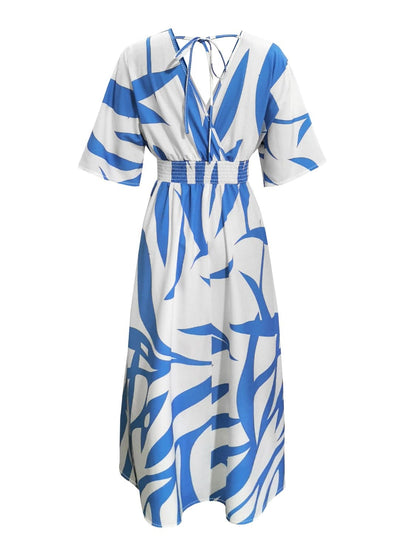 Bedrucktes Maxikleid mit Schlitz