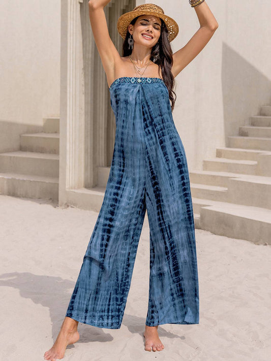 Tied Tube Wide Leg Jumpsuit - Siennasass