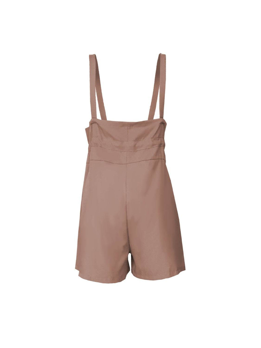 Drawstring Wide Strap Overalls with Pockets - Siennasass