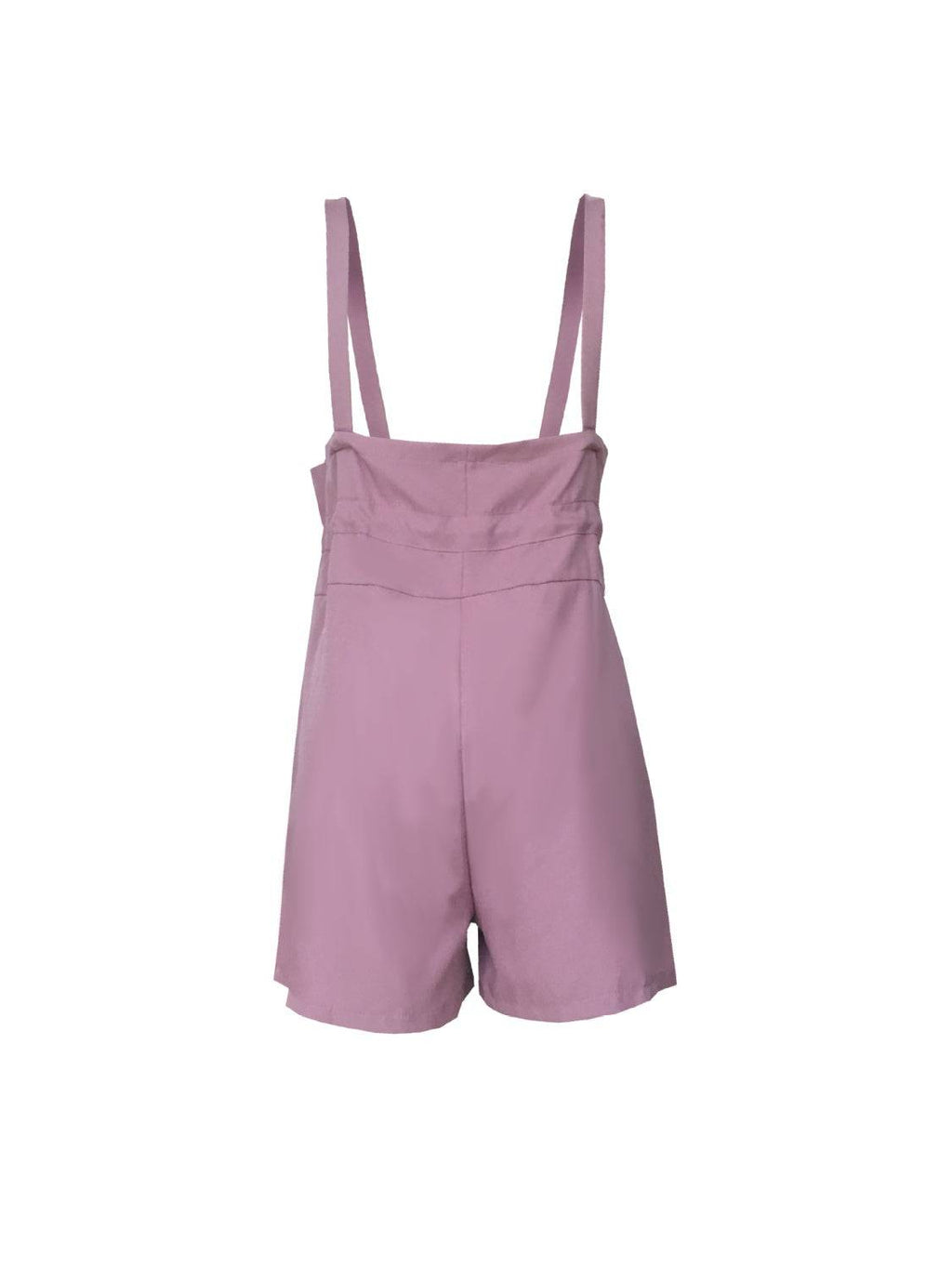 Drawstring Wide Strap Overalls with Pockets - Siennasass