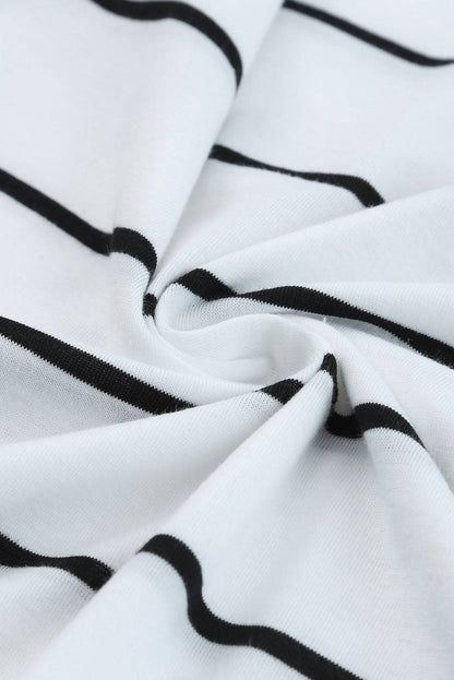Striped Slit Sleeveless Maxi Dress - Siennasass