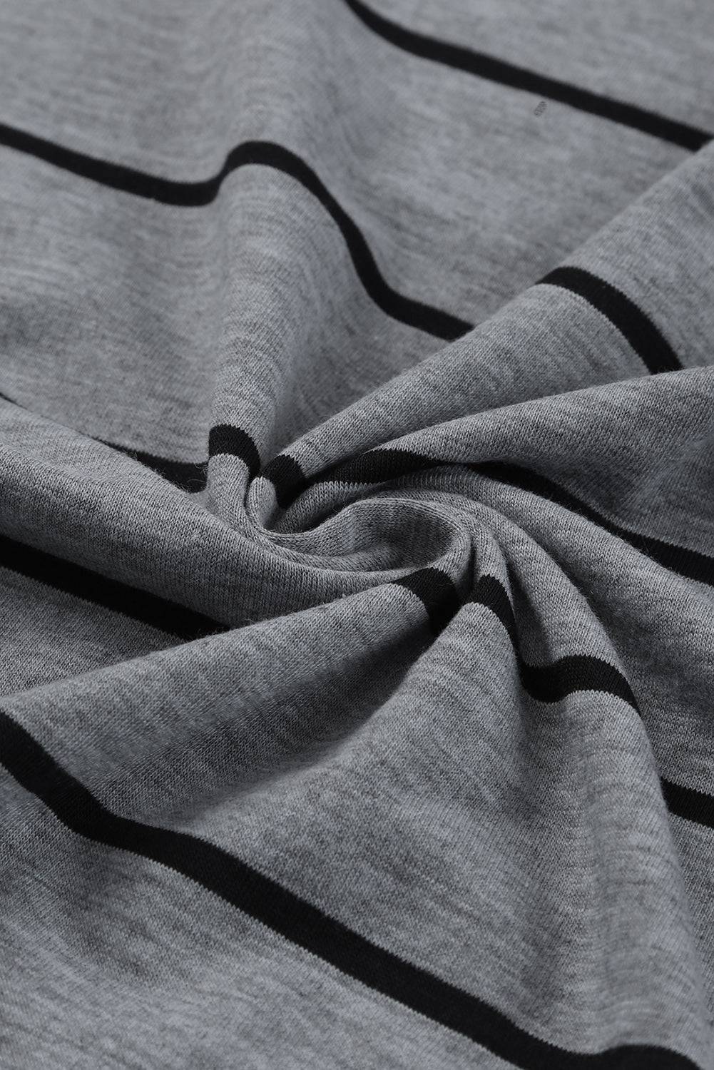 Striped Slit Sleeveless Maxi Dress - Siennasass