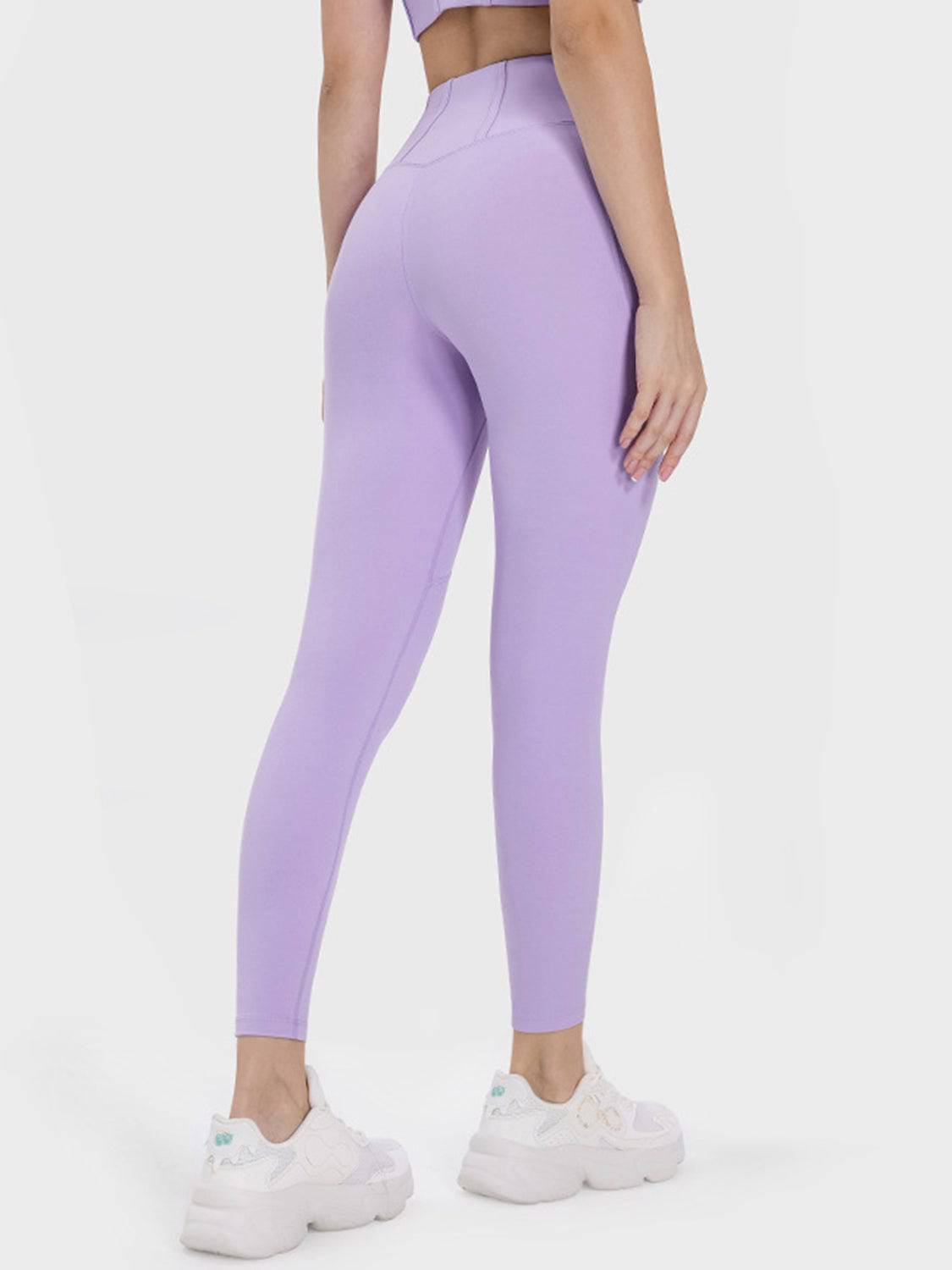Pocketed High Waist Active Leggings - Siennasass