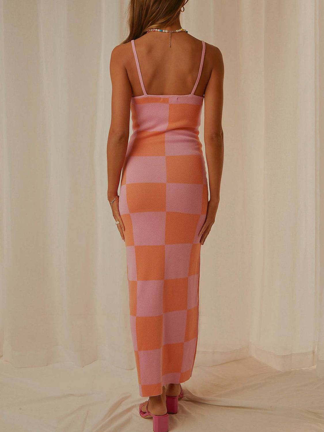 Spaghetti Strap Maxi Sweater Dress - Siennasass