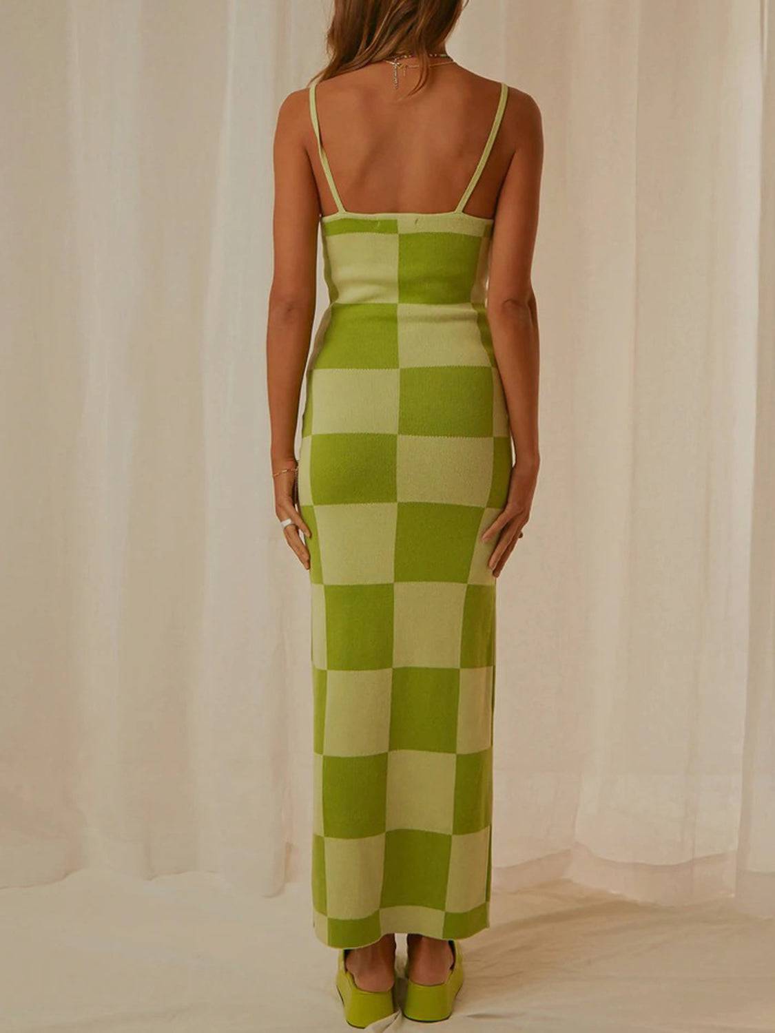 Spaghetti Strap Maxi Sweater Dress - Siennasass