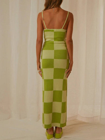 Spaghetti Strap Maxi Sweater Dress - Siennasass