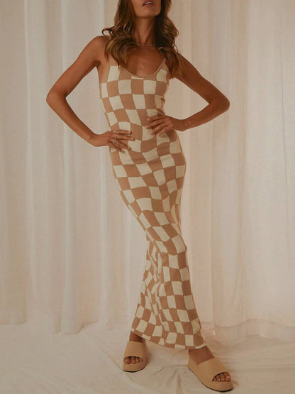 Spaghetti Strap Maxi Sweater Dress - Siennasass