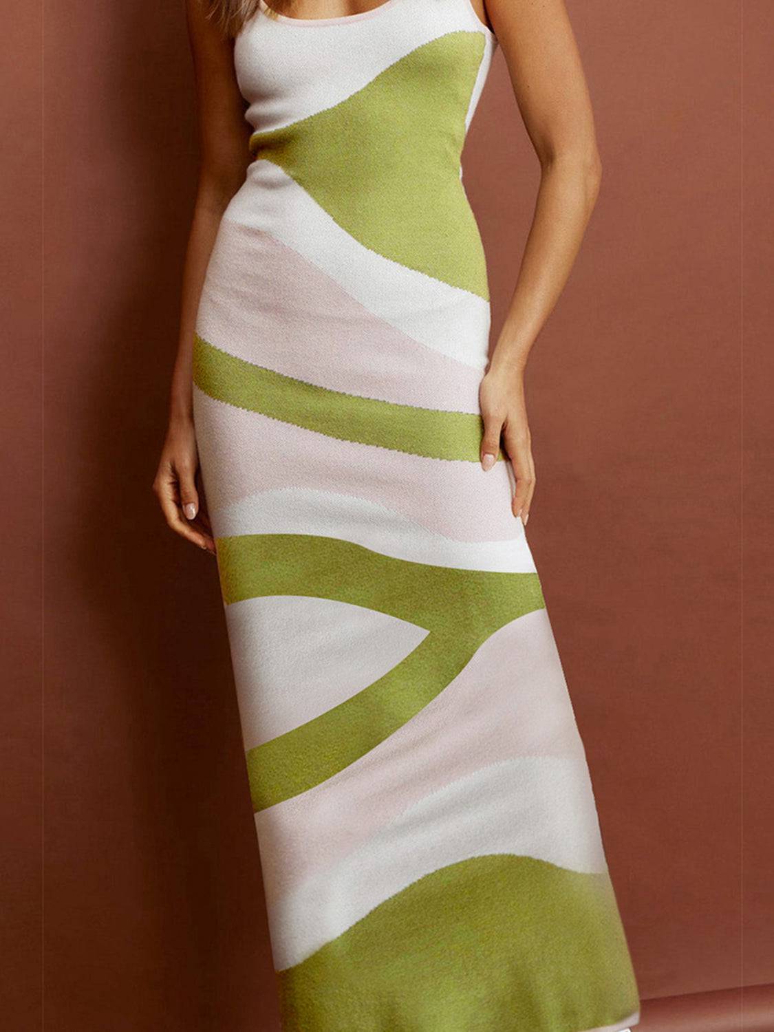 Spaghetti Strap Maxi Sweater Dress - Siennasass