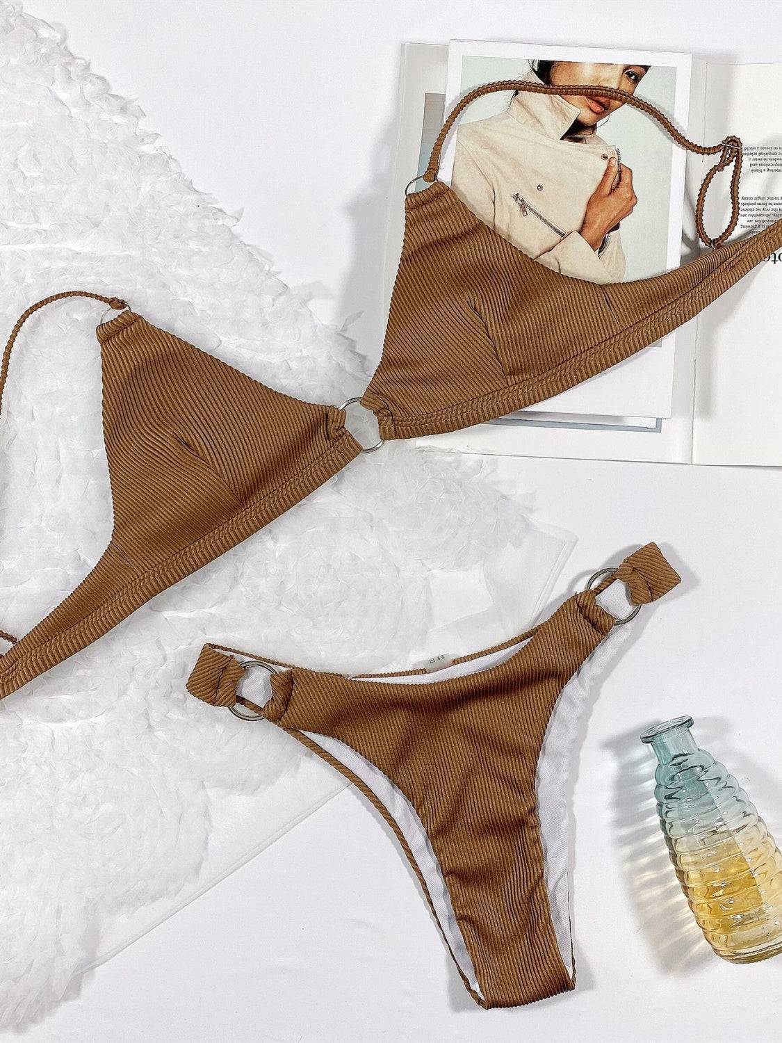 Plunge Spaghetti Strap Swim Set - Siennasass