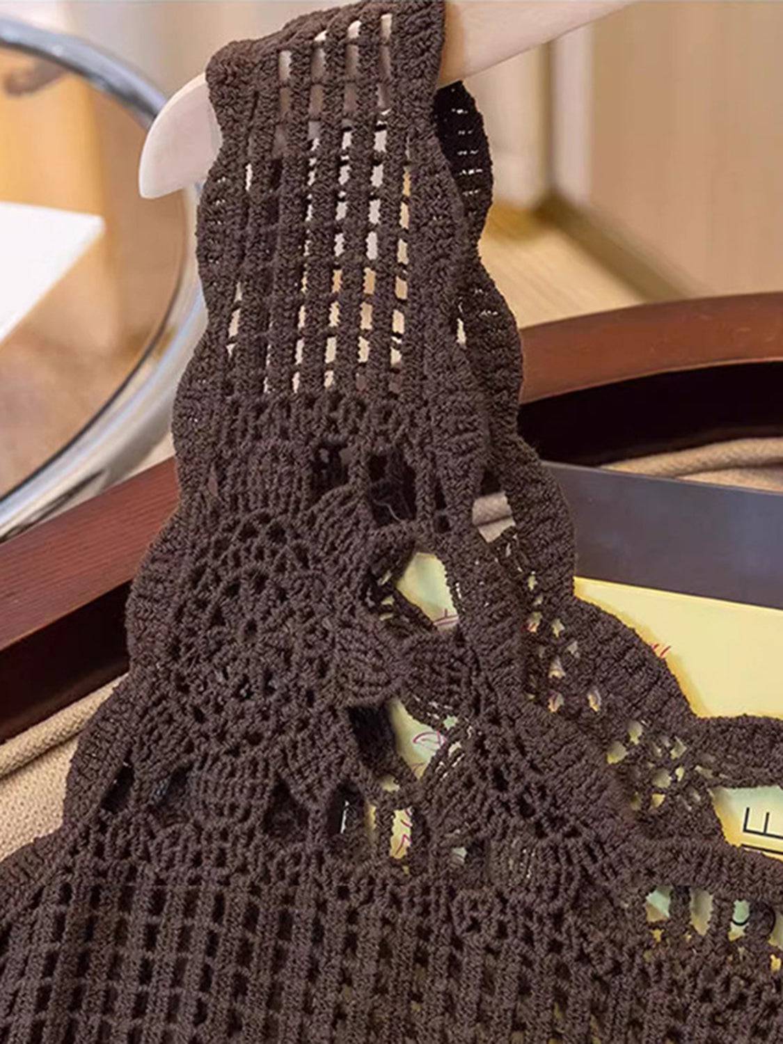 Openwork Scoop Neck Tank - Siennasass