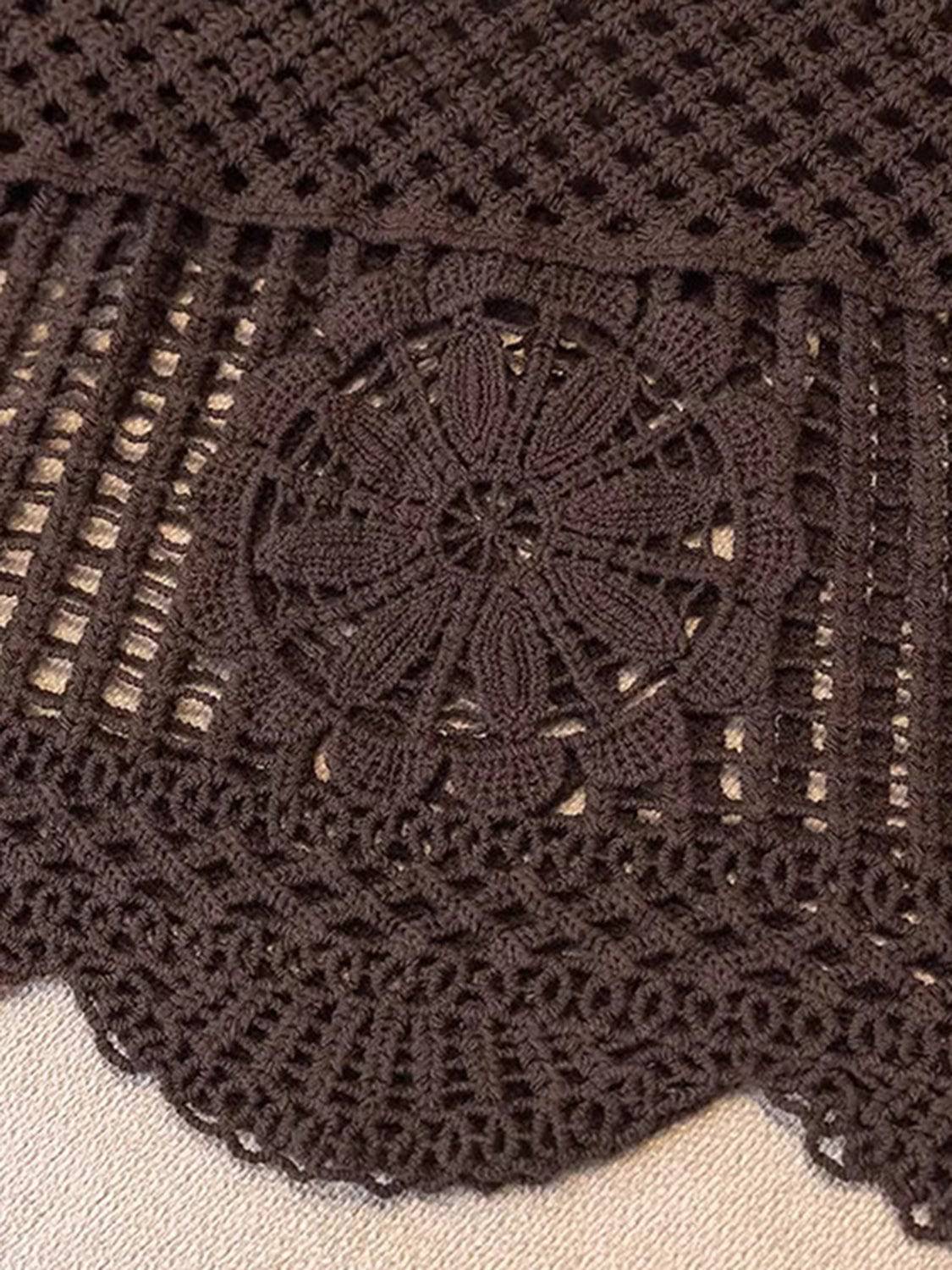Openwork Scoop Neck Tank - Siennasass