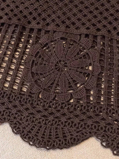 Openwork Scoop Neck Tank - Siennasass