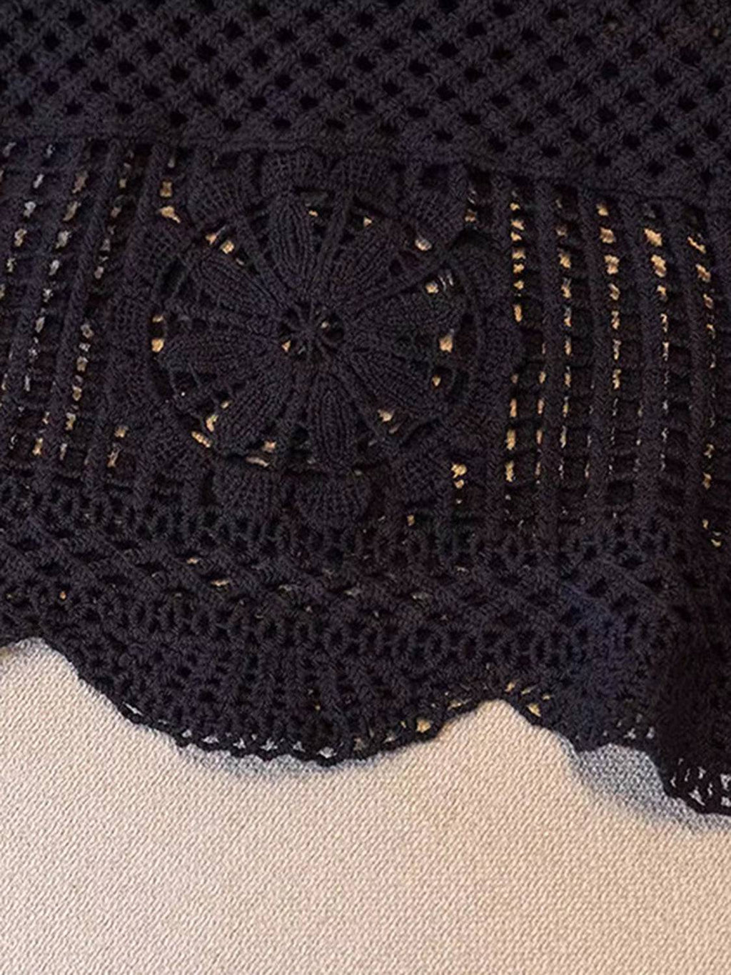 Openwork Scoop Neck Tank - Siennasass